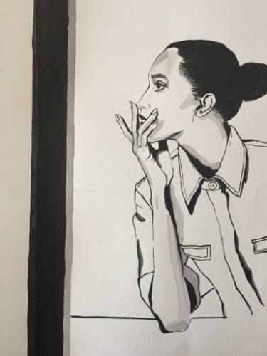 375x500 What Was I Thinking Drawing - Thinking Drawing