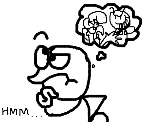 300x250 Guy Thinking Drawing - Thinking Drawing