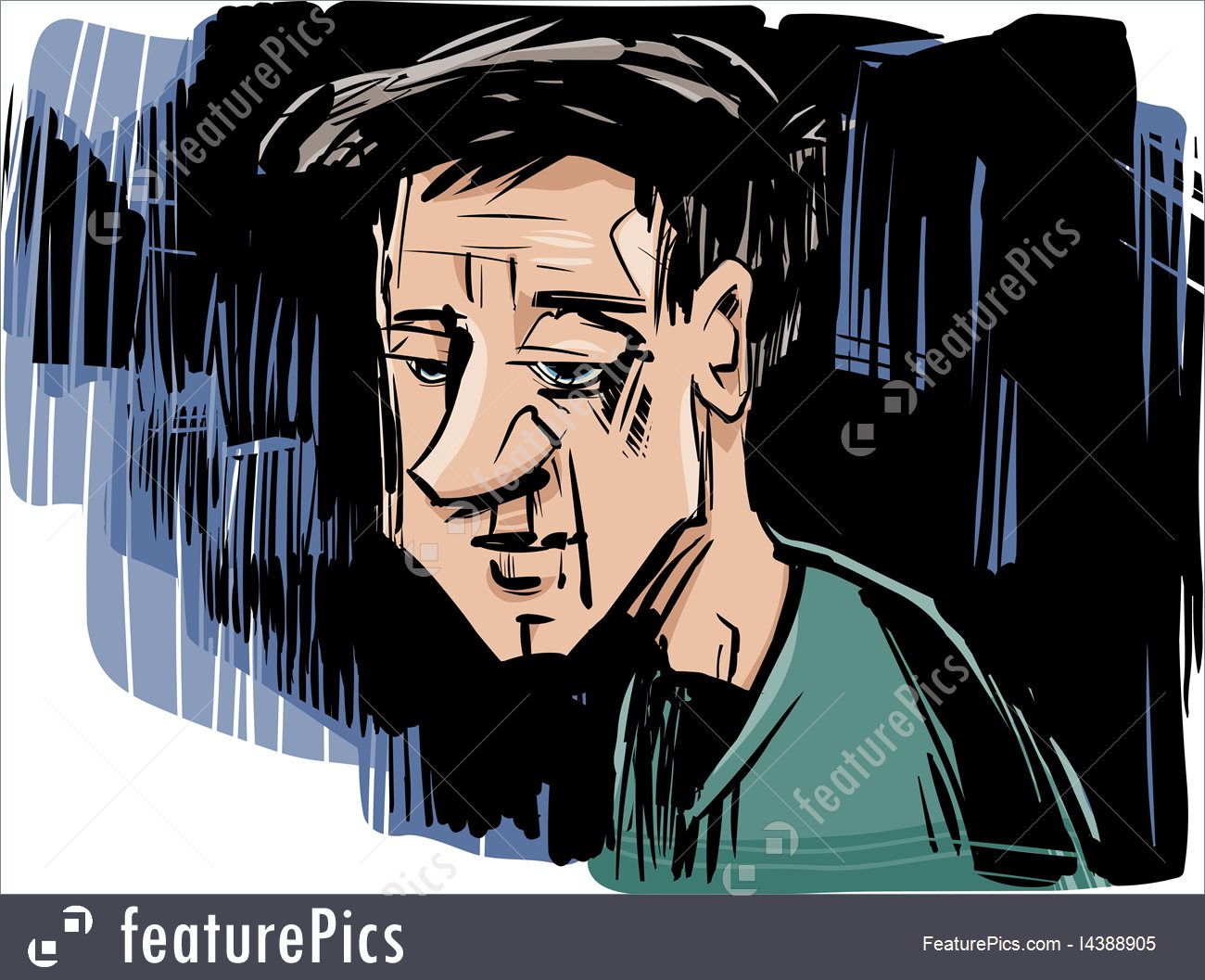 1300x1057 Fine Art Thinking Man Drawing - Thinking Man Drawing