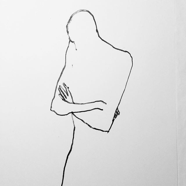 640x640 Man Thinking - Thinking Man Drawing