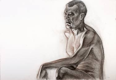 375x260 Thinking Man Drawing - Thinking Man Drawing