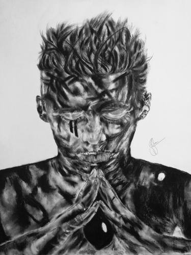 375x500 Thinking Man Drawing - Thinking Man Drawing