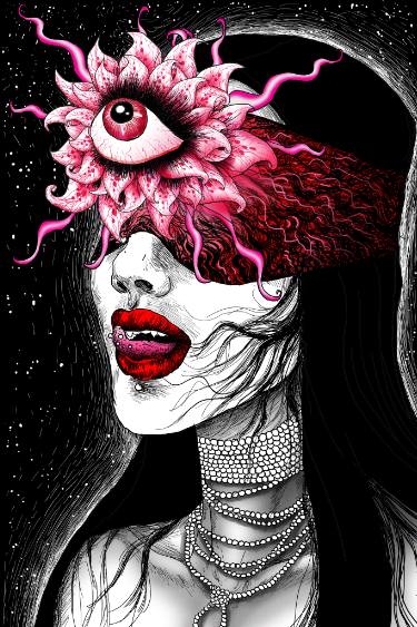 375x563 Third Eye Drawing - Third Eye Drawing