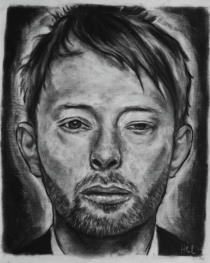 719x900 Thom Yorke Drawing - Thom Yorke Drawing