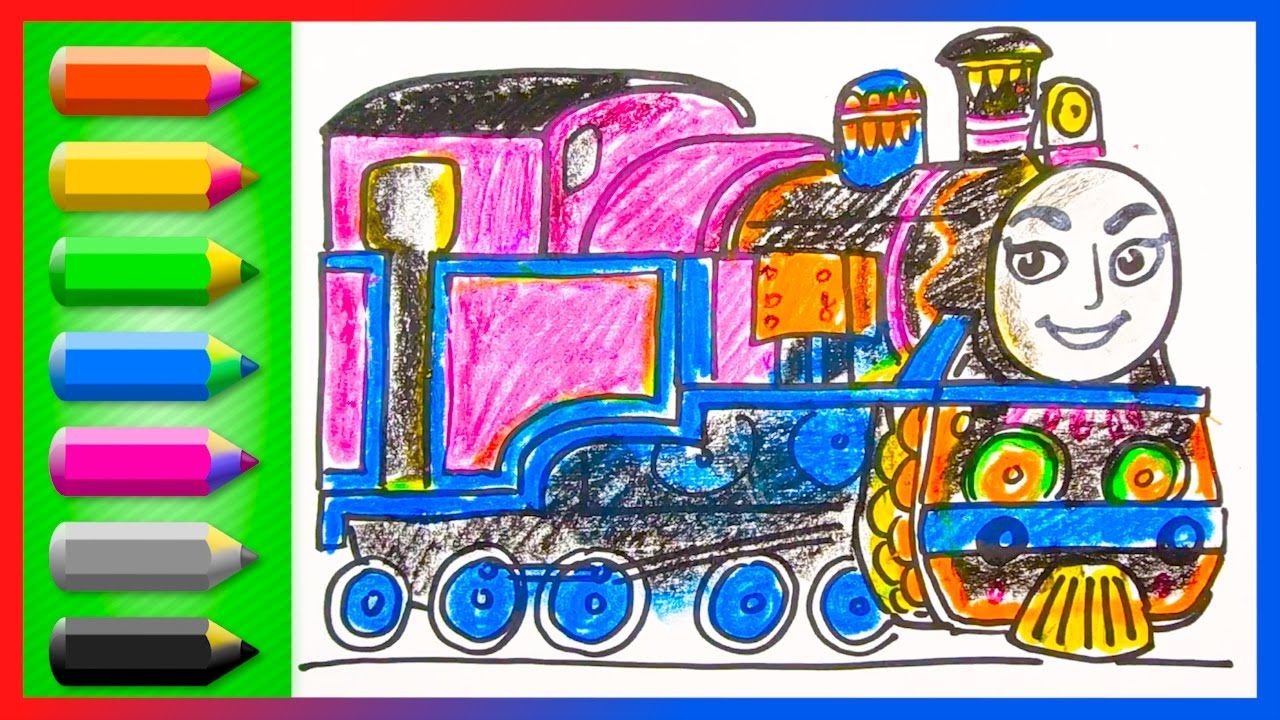 1280x720 How To Draw Ashima Thomas And Friends Drawing And Coloring - Thomas And Friends Drawing