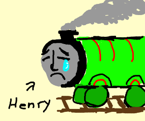 300x250 Sad Henry From Thomas And Friends Drawing - Thomas And Friends Drawing