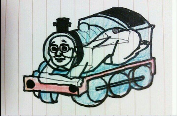 580x379 japanese twitter user ruins thomas the tank engine for everyone - Thomas Drawing