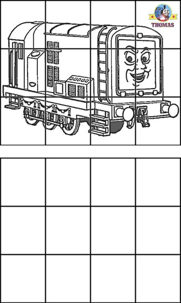 600x1000 thomas diesel train coloring for kids online education drawing - Thomas Drawing