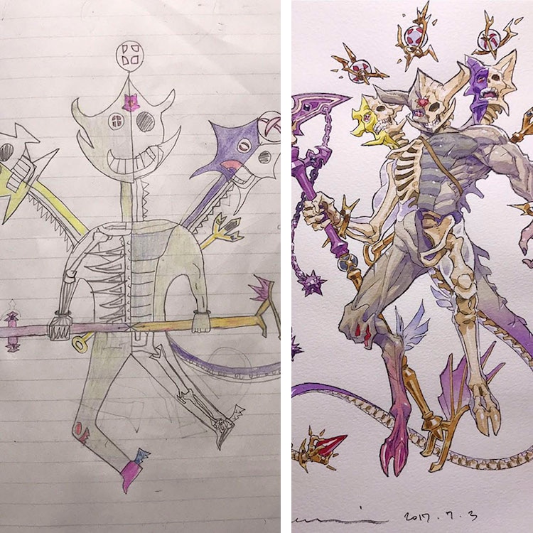 750x750 thomas romain creates father son art inspired - Thomas Drawing