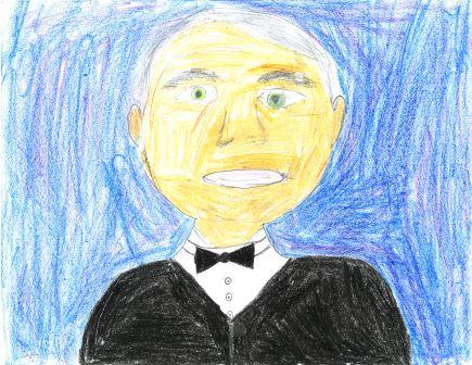 435x336 Thomas Edison My Hero - Thomas Edison Drawing