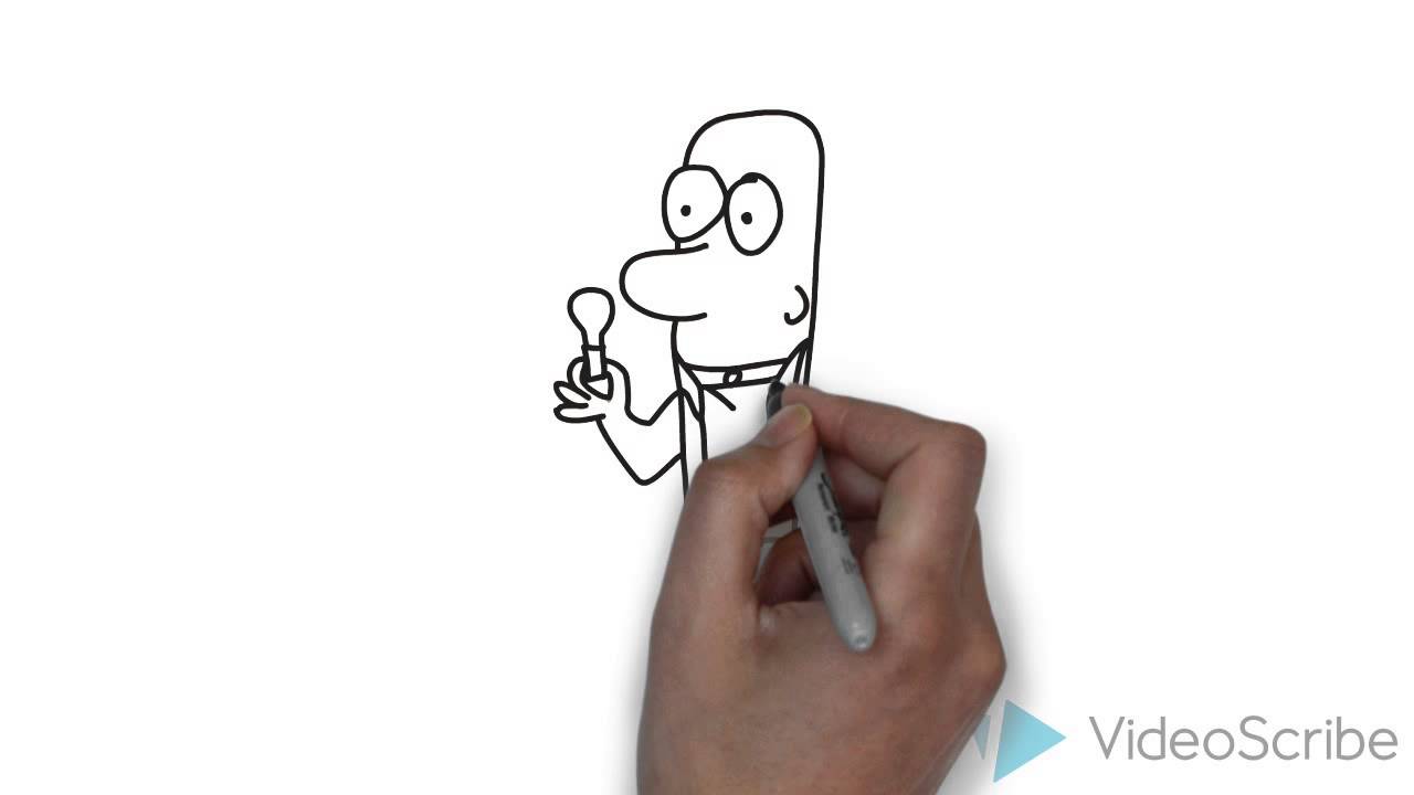 1280x720 Videoscribe Thomas Edison Drawing - Thomas Edison Drawing
