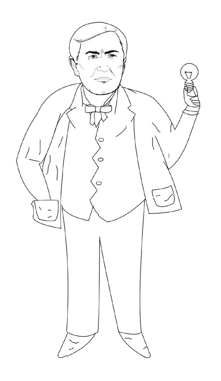456x785 Entry - Thomas Edison Drawing