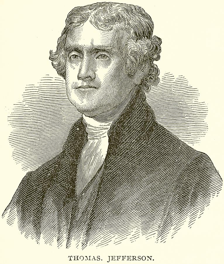 766x900 thomas jefferson drawing - Thomas Jefferson Drawing