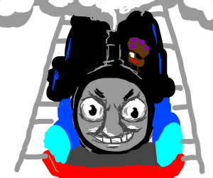 300x250 trouble muffin riding renegade thomas train drawing - Thomas The Train Drawing