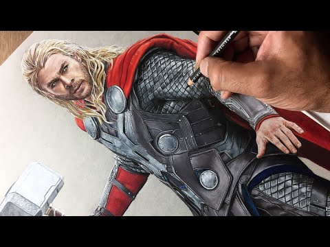 480x360 drawing thor - Thor Avengers Drawing
