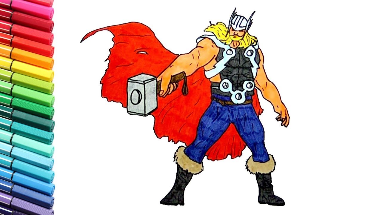 1280x720 how to draw thor - Thor Avengers Drawing