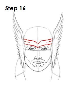 300x388 Step - Thor Cartoon Drawing