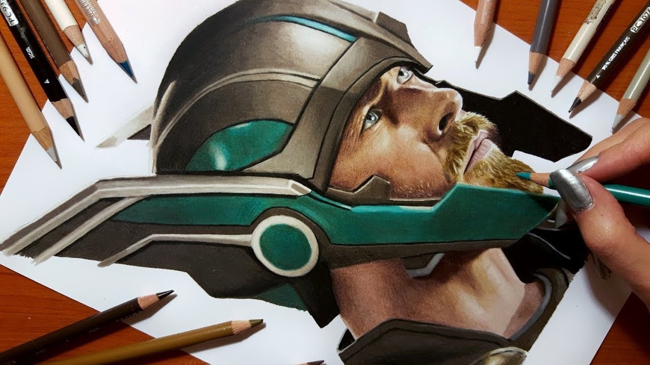 1280x720 speed drawing thor jasmina susak - Thor Drawing