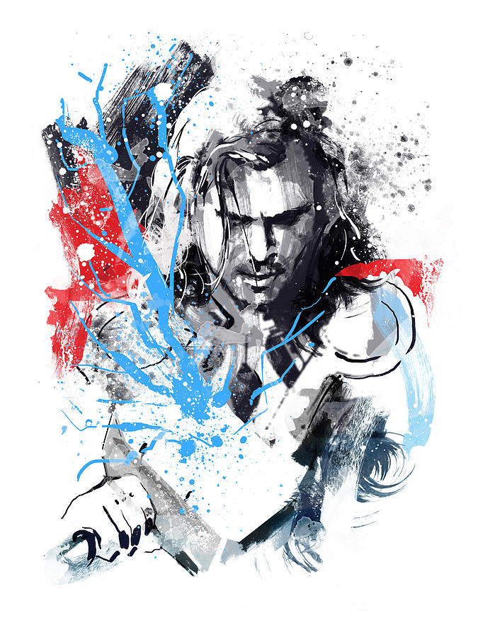 675x900 the thor portrait painting - Thor Drawing