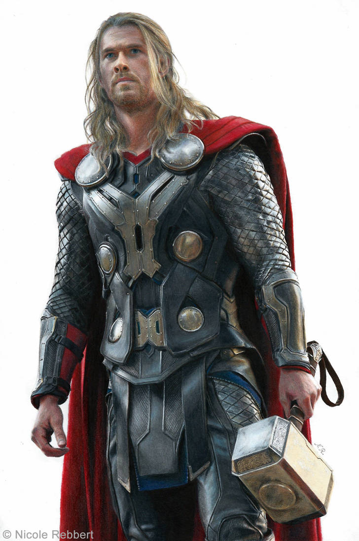 728x1098 thor - Thor Drawing