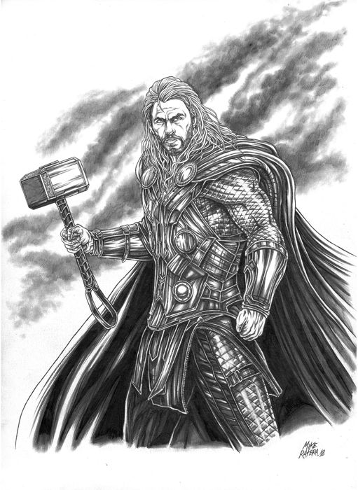 Thor Drawing at PaintingValley.com | Explore collection of Thor Drawing