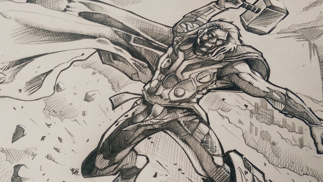 1280x720 drawing thor - Thor Drawing