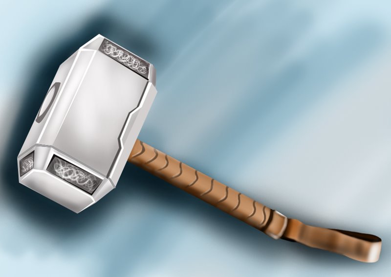 800x566 learn how to draw thor's hammer - Thor Hammer Drawing