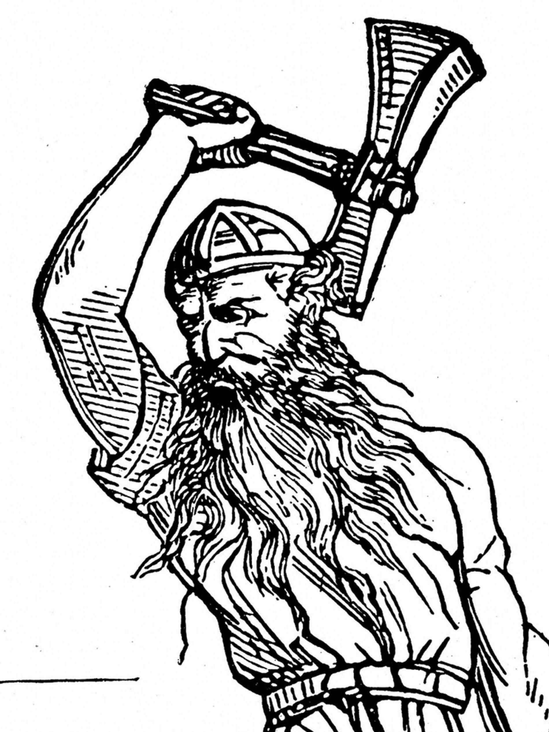 1900x2531 thor's hammer found in viking graves - Thor Hammer Drawing
