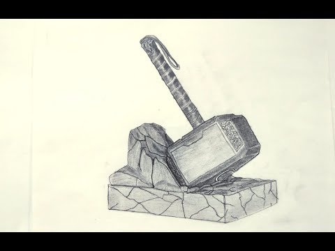 480x360 how to draw thor's hammer - Thor Hammer Drawing