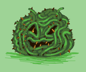 300x250 evil thorn bush drawing - Thorn Bush Drawing