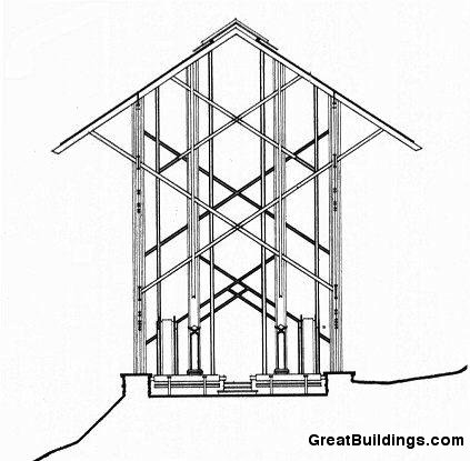 423x415 great buildings drawing - Thorn Crown Drawing