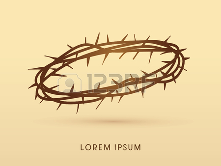 450x338 thorn crown drawing - Thorn Crown Drawing