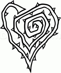 236x282 hearts thorn vine wallpaper - Thorn Vine Drawing