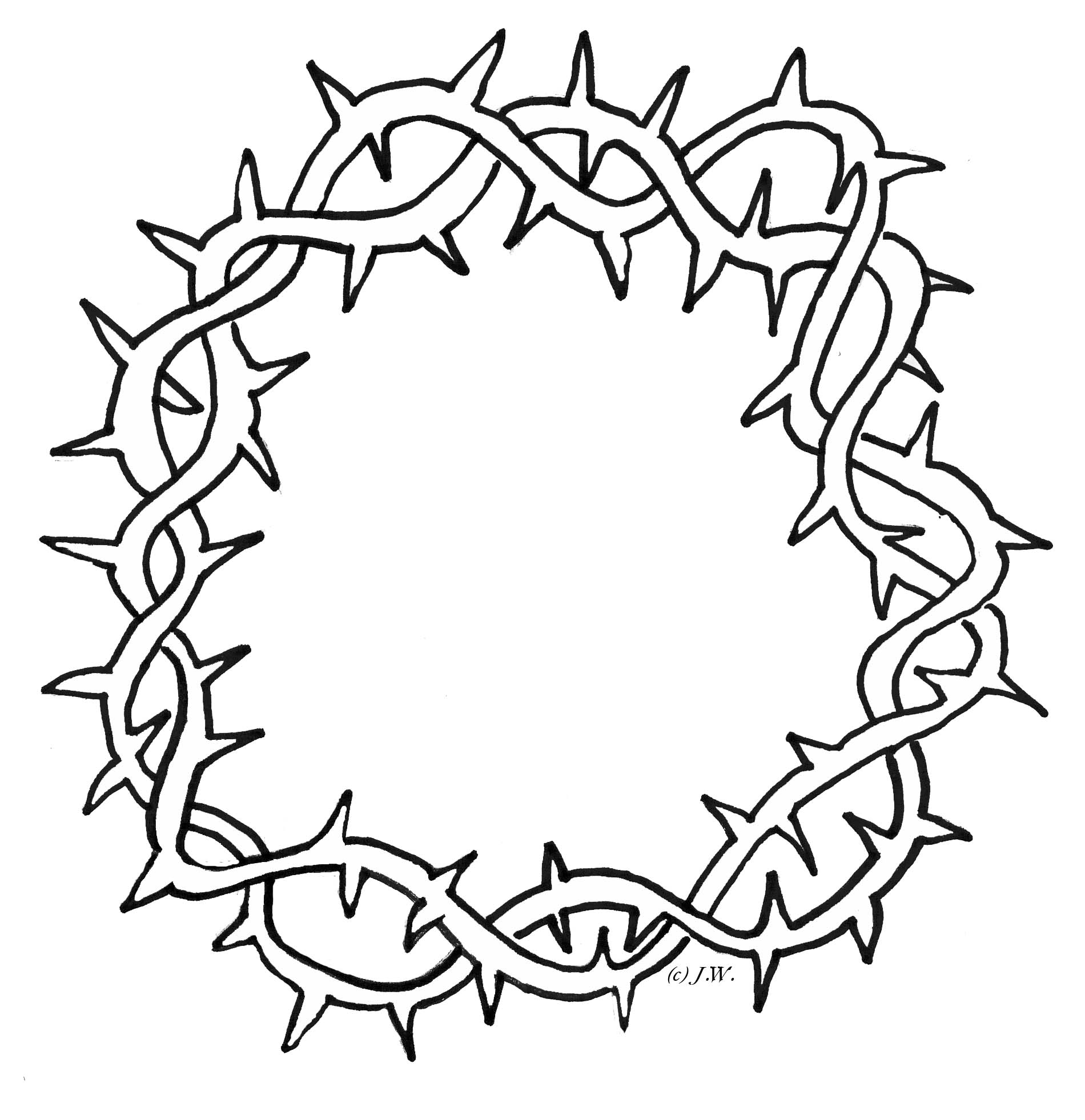 1900x1962 Vine Drawing Crown For Free Download - Thorn Vine Drawing