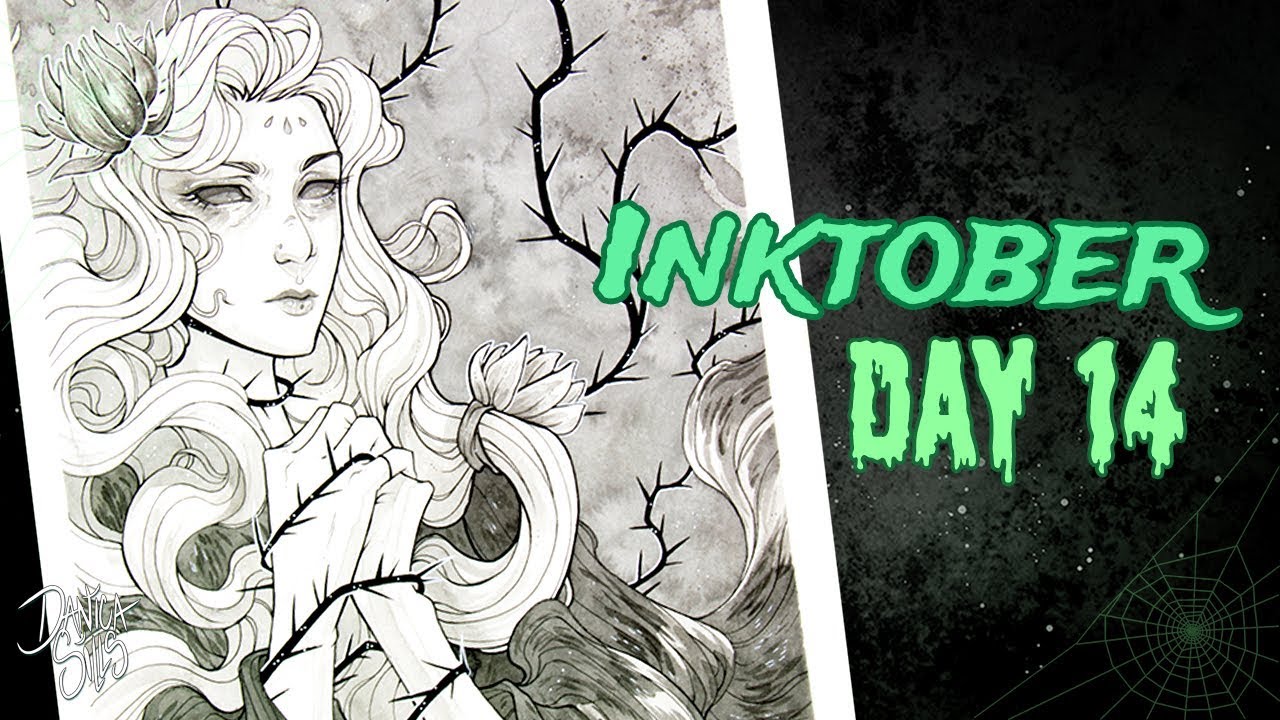1280x720 inktober day thorns ink drawing managing time - Thorns Drawing