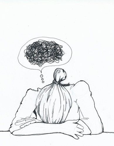 389x499 my thoughts exactly painting drawings, art - Thoughts Drawing