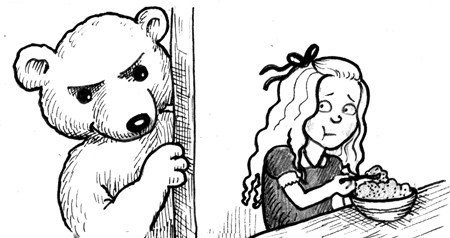 450x238 Nursery Day Two Goldilocks And The Three Bears Hooray - Three Bears Drawing