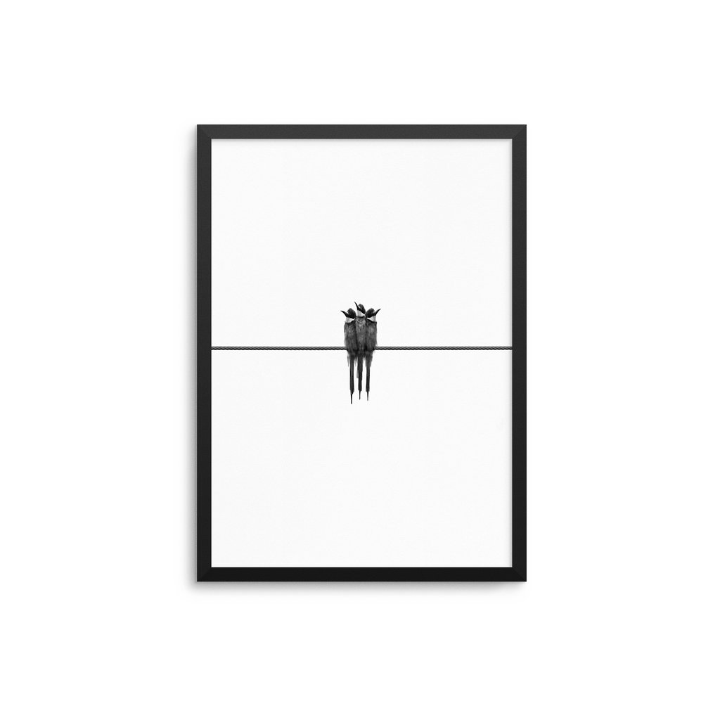 1024x1024 Three Birds D'luxe Prints - Three Birds Drawing