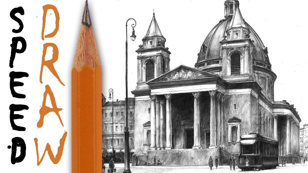 1280x720 How To Draw Architecture - Three Crosses Drawing