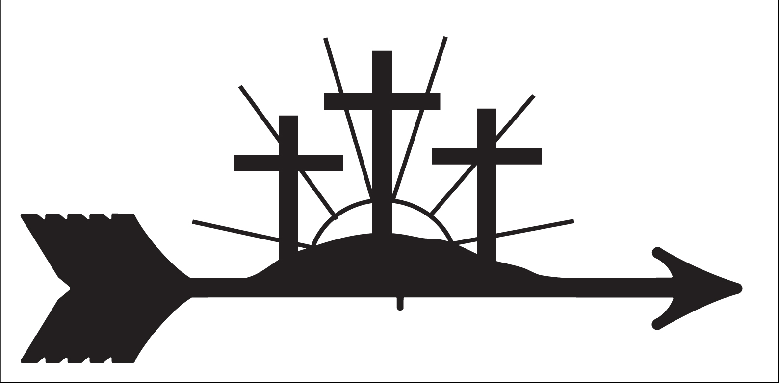 1588x782 Three Crosses On A Hill Cliparts - Three Crosses Drawing