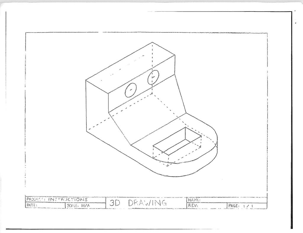 1024x789 Technical Drawing In Three Dimensions Steps - Three Drawing
