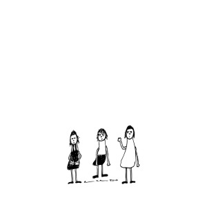 300x300 three girls drawing - Three Girls Drawing