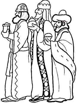 260x350 Three Kings Day Coloring Page - Three Kings Drawing