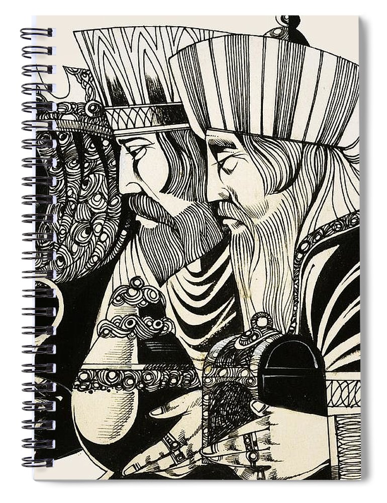 770x1000 Three Kings Spiral Notebook For Sale - Three Kings Drawing