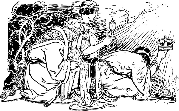 600x372 Three Kings Clip Art Free Vector In Open Office Drawing - Three Kings Drawing