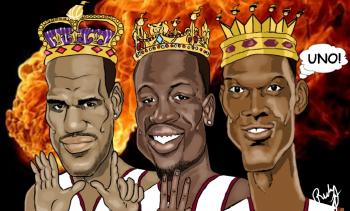 350x211 How To Draw Miami Heat, Three Kings, Step - Three Kings Drawing