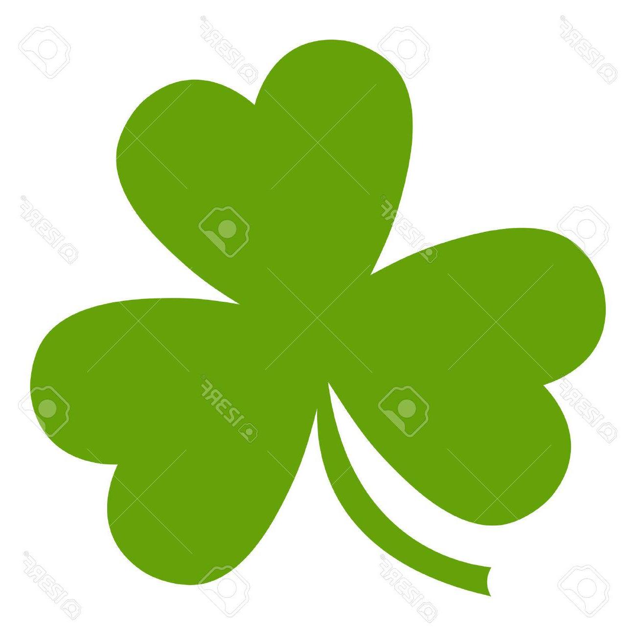 1300x1300 Unique Three Leaf Clover Vector Icon Free - Three Leaf Clover Drawing