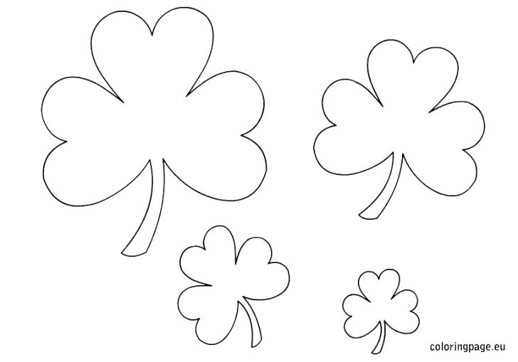 728x509 Three Leaf Clover Template - Three Leaf Clover Drawing