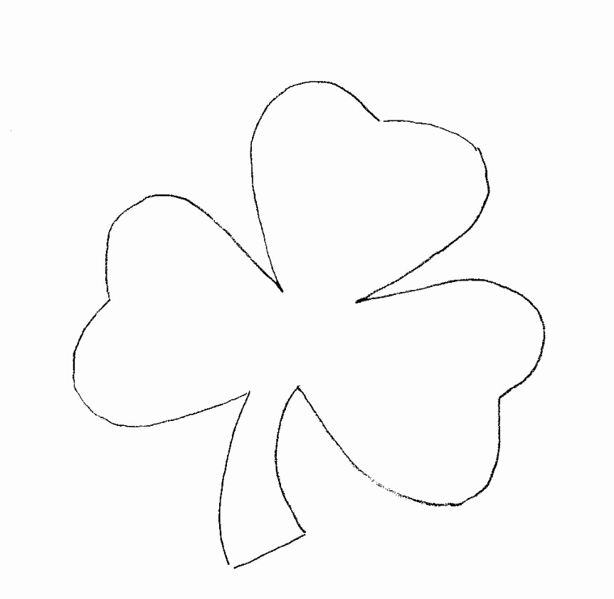 863x841 Shamrock Drawing Three For Free Download - Three Leaf Clover Drawing