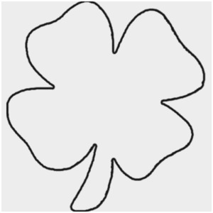 300x300 Clover Leaf Coloring - Three Leaf Clover Drawing